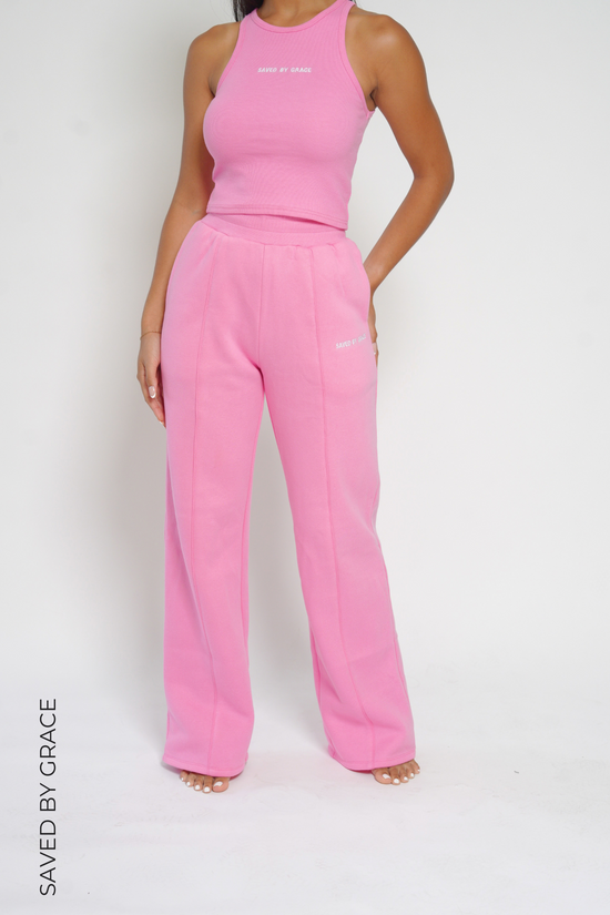 SAVED BY GRACE WIDE LEG LOUNGE PANTS