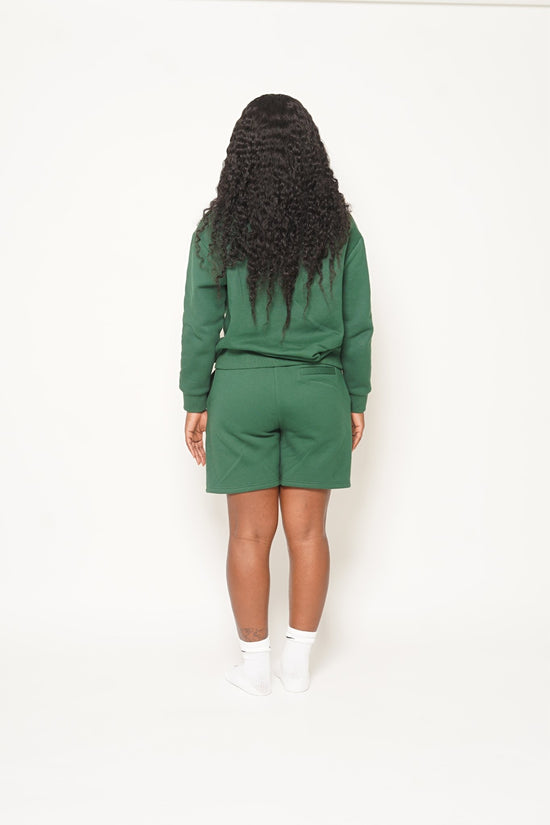 "RIC" GREEN ROOTED ZIP FRONT SWEATER - Lavish by Grace